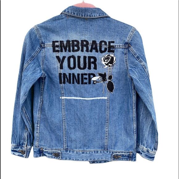 Art Class Sz M (7/8) Jean Jacket - Picture 1 of 10